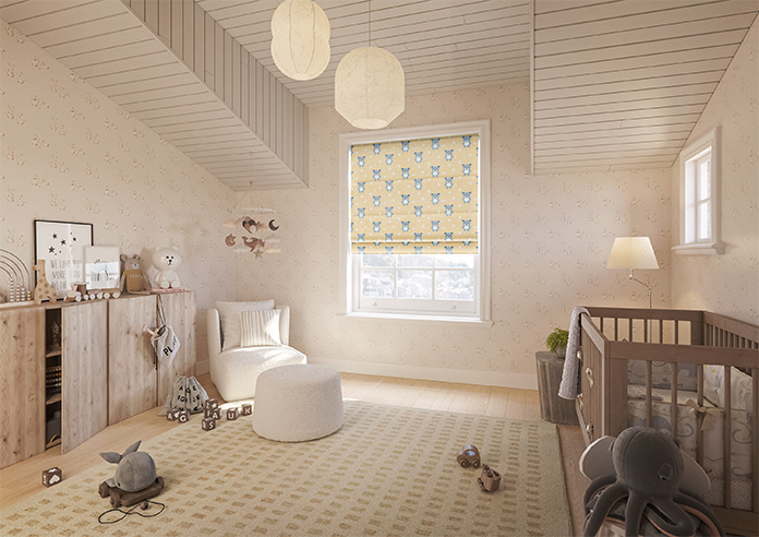 Teddy Trails, Cream - Twist&Fit Roman Blind - Image 6